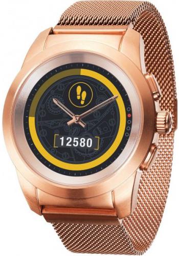 MyKronoz ZeTime hybrid smartwatch elite milanees 44mm  / roze Goud